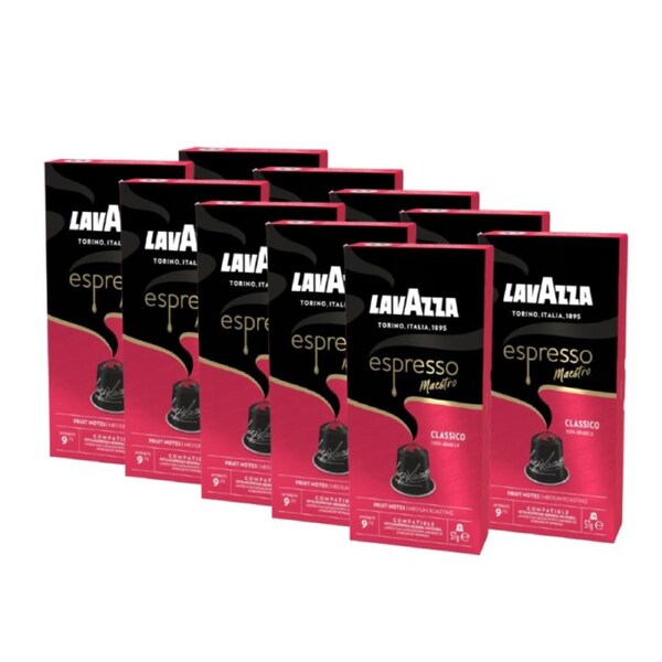 Lavazza Espresso Classico Nespresso Compatible Coffee Pods 100 Pack
