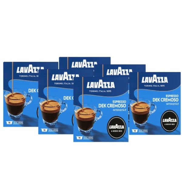 Lavazza Dek Decaffeinated A Modo Mio Coffee Pods 96 Pack