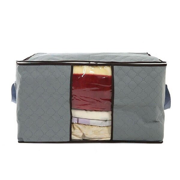 Foldable Zipper Bags Box 4x Clothes Quilt Blanket Storage Bag