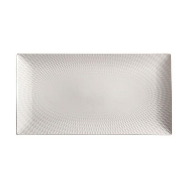 Maxwell and Williams White Basics Diamonds Rectangular Platter 35cm x 19cm