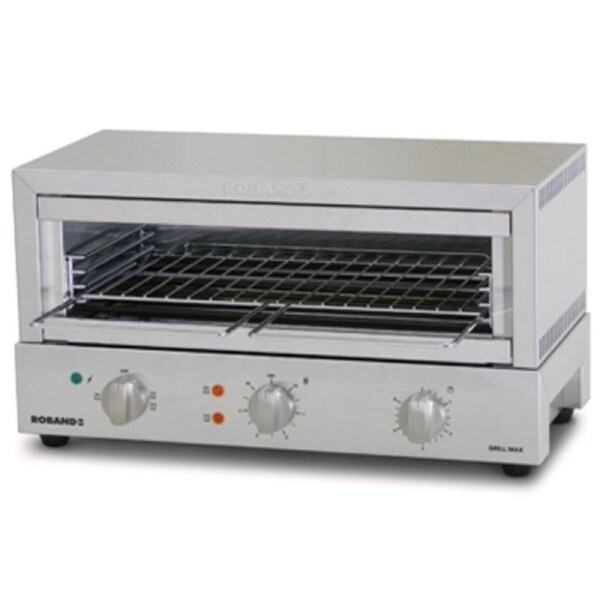 Roband Grill Max 8 Slice Glass Element Top/Bottom Heat 2400W Toaster