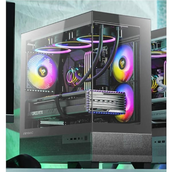 Antec CX500M ARGB Seamless mATX, ITX, USB-C, Up to 6 Fans. 3 x ARGB included (2x Front Right, 1 x Rear). Gaming Case