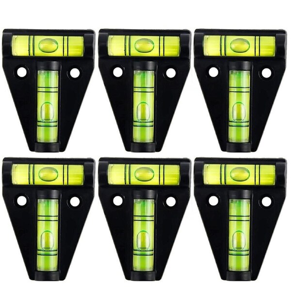 6x Spirit Bubble Level T Type Leveler Black