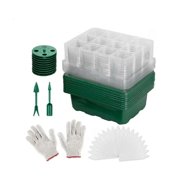 Set of 10 12 Hole Plant Seeds Grow Box