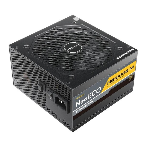 Antec NE 1000w 80+ Gold, Fully-Modular, ATX 3.0, PCI-E 5.0, 140mm Silent Fan, Japanese Caps, ATX Power Supply, PSU,10 Years Warranty