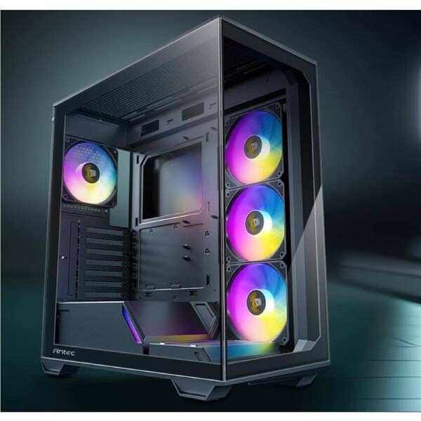 Antec C3 ARGB Black ATX, 270 Degrees View, 4x ARGB PWM Fans control, USB-C, 36CM top, 24cm Front. Cable Management, GPU 41.5 CM. Ultra Gaming Case