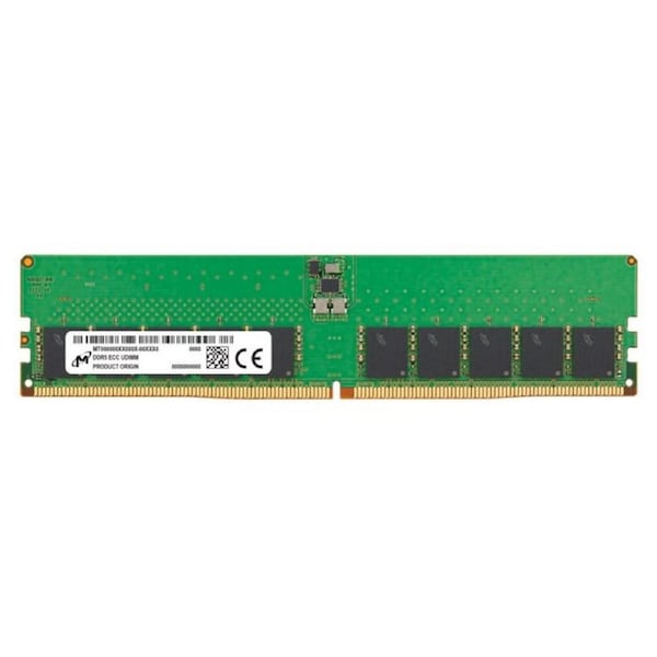 [MTC20C2085S1EC56BR] Crucial Micron 32GB 1x32GB DDR5 ECC UDIMM 5600MHz CL46 2Rx8 Server Data Center Memory