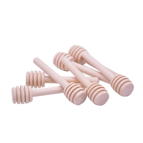 30pcs Mini Wooden Honey Dipper Stick