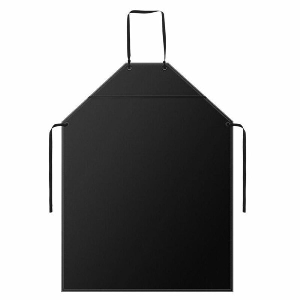 Black Kitchen PVC Apron Heavy Duty