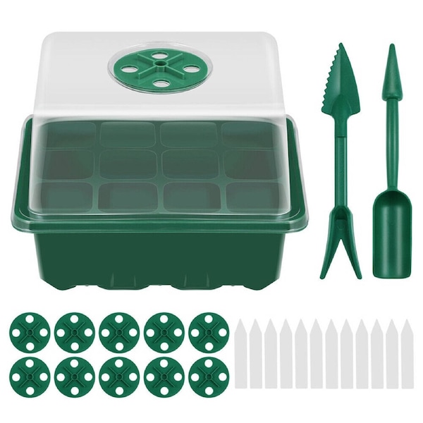 10pcs Seed Tray Plant Grow Box 12 Hole