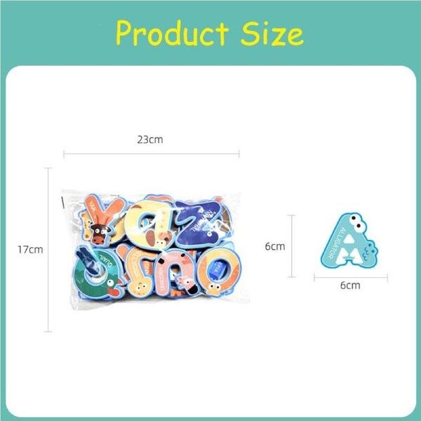 36Pcs Alphabet Numbers Bath Foam Toys Set Educational Floating Toys for Baby Girls Boys