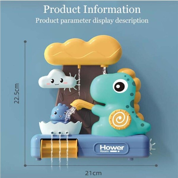 Bath Toy Dinosaur Suction Cup Turn for 3 years old and above