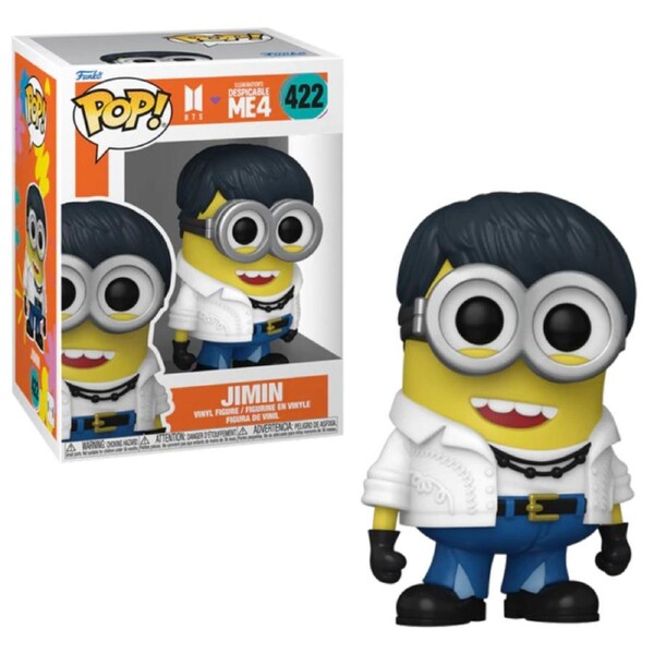 Despicable Me 4 x BTS Jimin Minion Funko POP! Vinyl