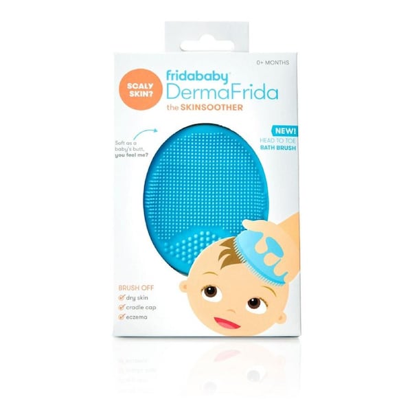 Frida Baby/Infant Grooming Head to Toe Bath Brush Skin Soother Blue 0m+