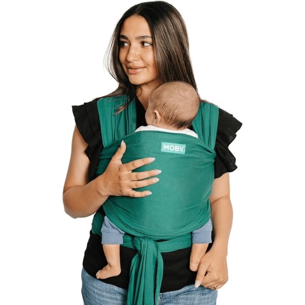 Moby Evolution Wrap Baby/Newborn Viscose Adjustable Body Carrier Emerald