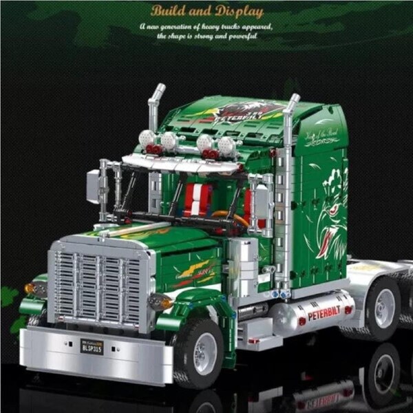 JIESTAR Building Block JJ9069 Peter Truck Bilt 389 Construction DIY Toy 2105 pcs