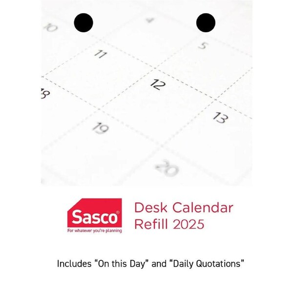 Sasco 2025 Calendar Refill Day To Page Top Punch