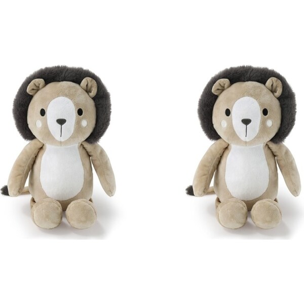 2x The Peanutshell Madagascar Themed Print Plush Toy Baby Nursery Decor 0+