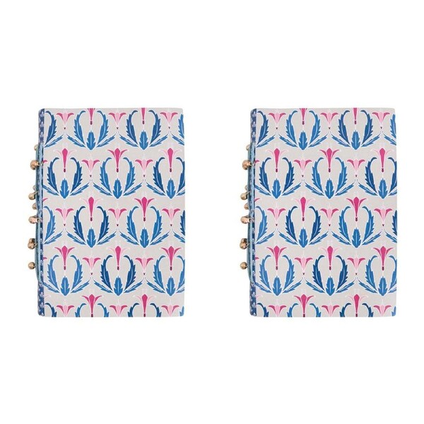 2x LVD Recycled Leather Note Book Jaya Stylish Hard Cover Journal/Diary 15x10cm