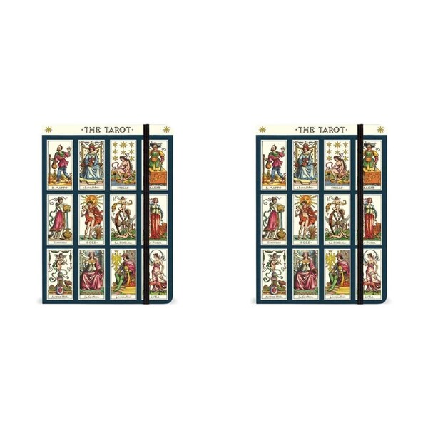 2x Cavallini Lrg Notebook/Journal Diary School/Office Writing Stationery Tarot
