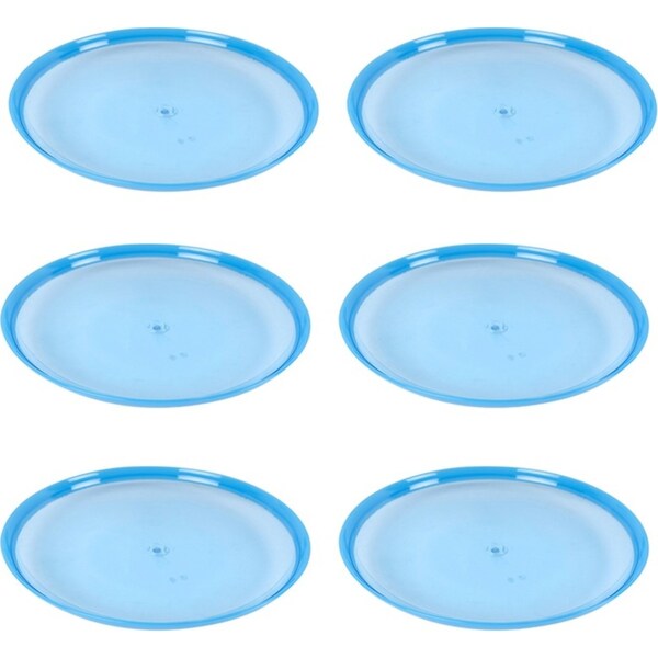 6x Urban Kitchen Large Food Serving Plate Home Dinnerware 2-Tone 27cm Blue