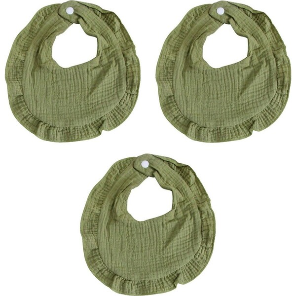 3x LVD Cotton Infant/Baby/Toddler Drool/Feeding Bibs Waterfall 35x21cm Assorted