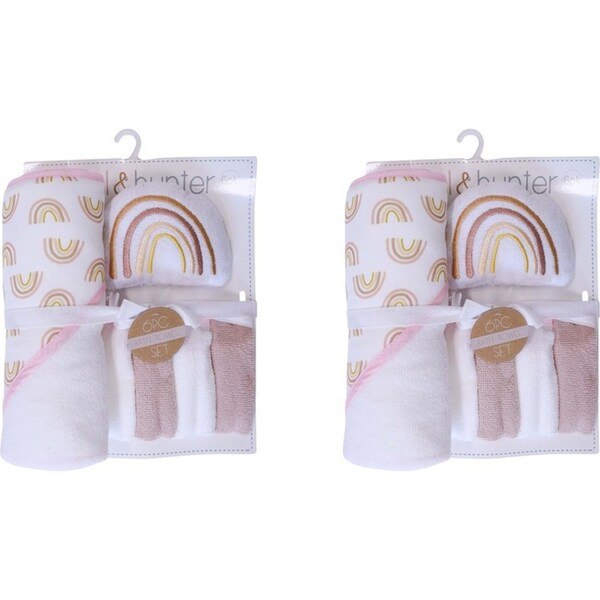 2x LVD Kids/Baby Bathtime Set Rainbow Infant Interactive Play Toy/Accessories 0+