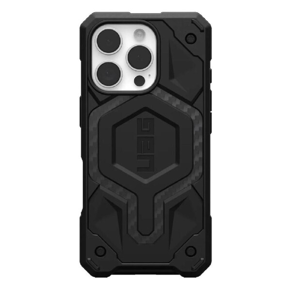 UAG Monarch Pro Apple iPhone 16 Pro (6.3') Rugged Case - Carbon Fiber (114456114242), 25ft. Drop Protection (7.6M), 10 Years Warranty 114456114242