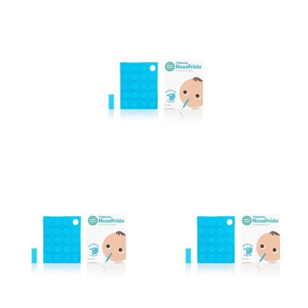 3x 20pc Frida Hygiene Filters for NoseFrida The Snotsucker Nasal Aspirator