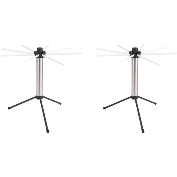 2x Al Dente Collapsible Pasta Drying Rack 8-Arm Noodle Stand Kitchen Cooking