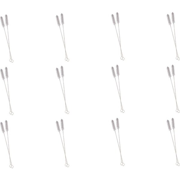 12x 2pc Appetito Reusable Straw Cleaning Brush Pipette Cleaner Home Kitchen Set