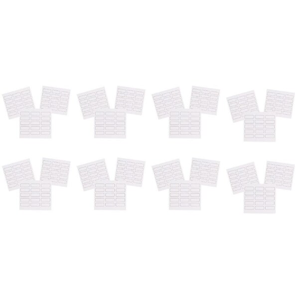 8x 45pc Appetito Vinyl Blank Kitchen Labels Jar Decals Home Pantry Accessory