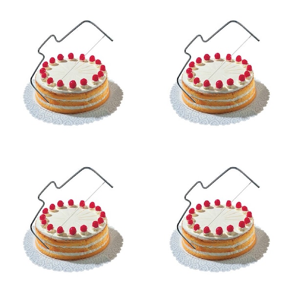 4x Appetito Cake Wire Blade Cutter 33cm Home Kitchen Pastry Cooking/Baking Tool