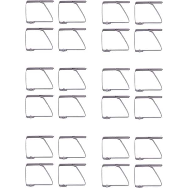 6x 4pc Appetito Stainless Steel Home Kitchen Dining Tablecloth Clips/Holder