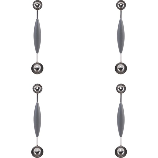4x Appetito S/Steel Double Melon Baller/Scooper w/ Soft Grip Kitchen Accessory