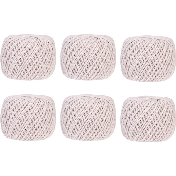 6x Appetito Cotton Kitchen Twine Home Kitchen Cooking/Baking Tools 80 Metres