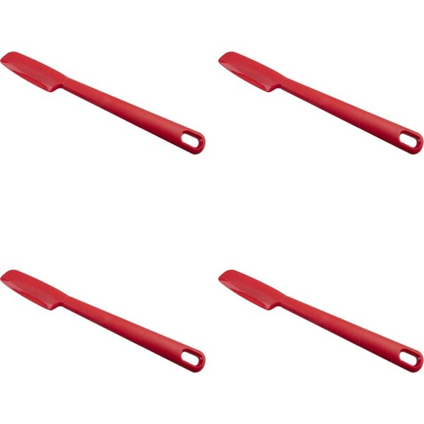 4x Appetito Silicone Jar Spatula Home Kitchenware Cooking/Baking Tools 25cm Red