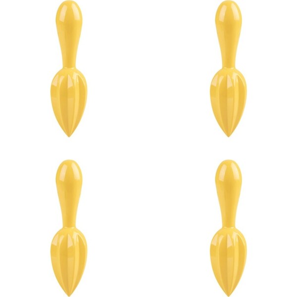 4x Appetito Melamine Citrus Reamer/Juicer Home Kitchenware Accessory Yellow