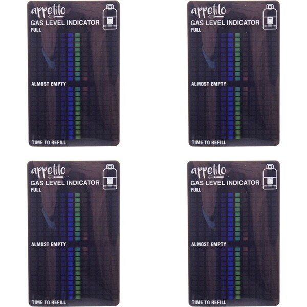 4x Appetito Magnetic Gas Gauge Level Indicator Home Kitchen Cooking Accessory
