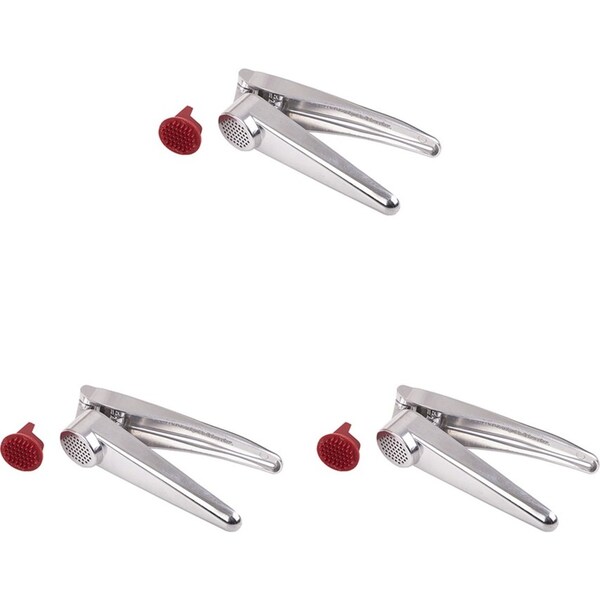 3x Appetito Garlic Press w/ Cleaning Tool Home Kitchenware Cooking Accessories