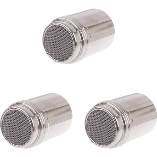 3x Appetito Stainless Steel Mesh Shaker Duster Home Kitchen Cooking/Baking Small