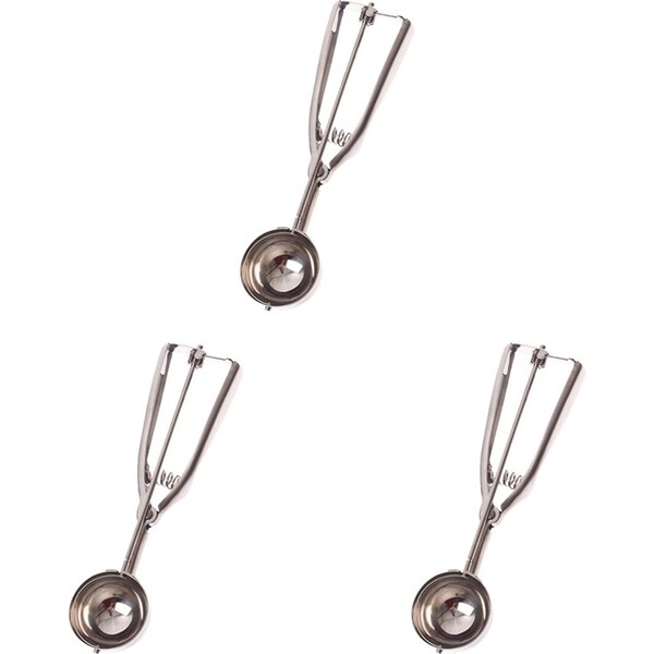 3x Appetito Stainless Steel Ice Cream Scoop Home Kitchen Dessert Scooper 50mm