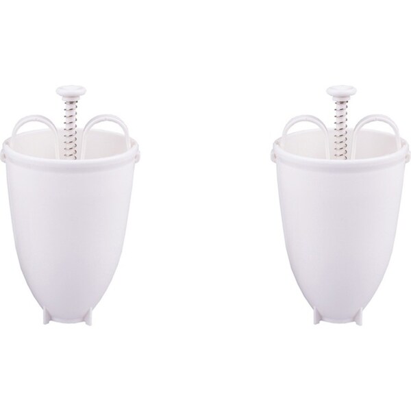 2x Appetito Plastic DIY Doughnut Maker Home Kitchen Cooking/Baking Tool White