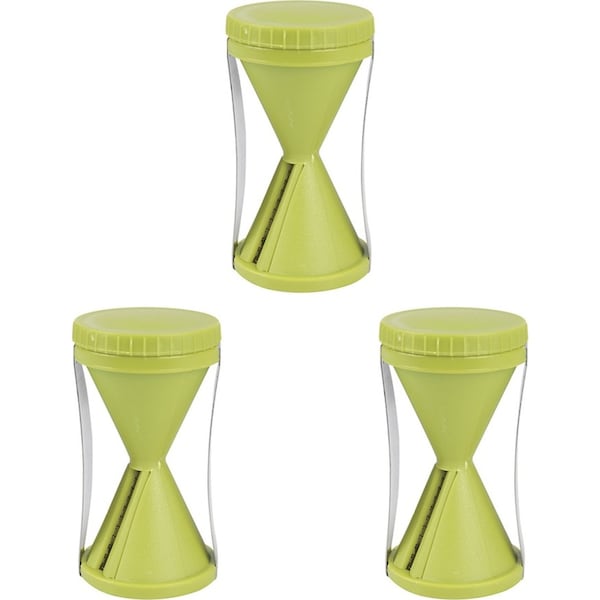 3x Appetito Spiral Vegetable Slicer Home Kitchen Cooking Cutting Tool Green