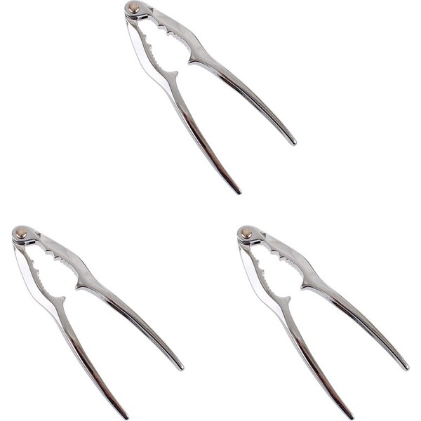 3x Appetito Nut Cracker Walnut Opener Home Kitchen Cooking Tool Tableware SLVR