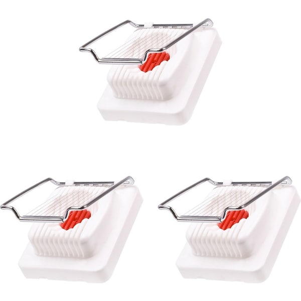 3x Appetito Stainless Steel Egg Slicer/Pricker Home Kitchen Cooking Utensil WHT