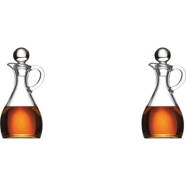 2x Appetito Oil/Vinegar Bottle Dispenser Home Kitchen Cooking Pourer 150ml CLR