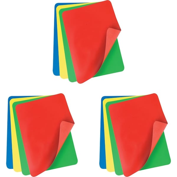 3x 4pc Appetito Coloured Flexible Cutting Board Home Kitchen Cooking Assorted