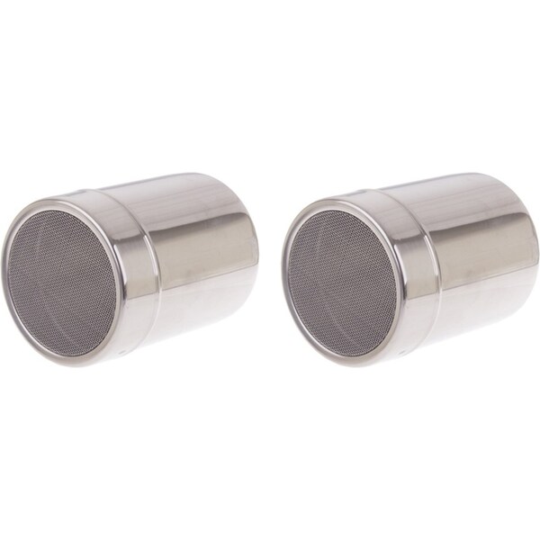 2x Appetito Stainless Steel Flour/Sugar Shaker Home Kitchen Cooking/Baking Tool