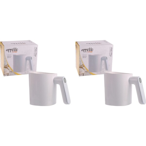 2x Appetito 4-Cup Flour Sifter Home/Kitchen Baking/Cooking Food Prep ...